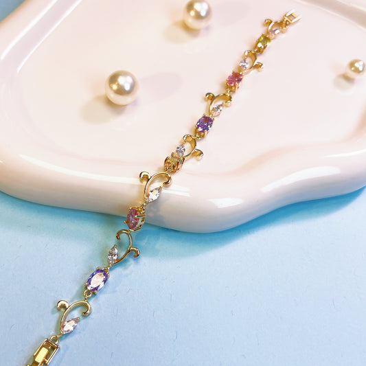 Enchanted Rose Blossom Bracelet