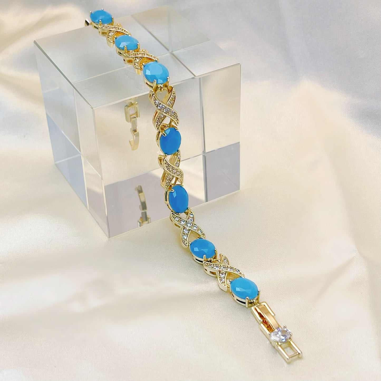 Turquoise Serenade Charm Bracelet