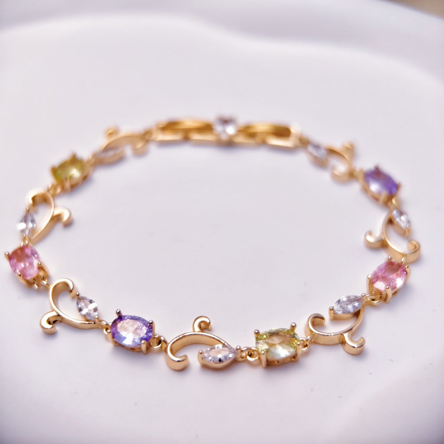 Enchanted Rose Blossom Bracelet